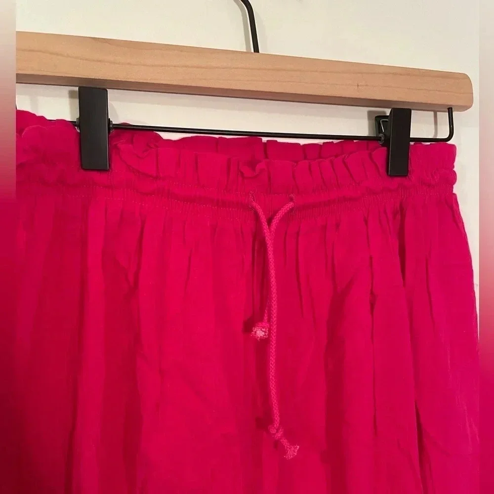 NWT Vintage! 80s / 90s Sears "Beached" Pink Wide Leg Cotton Pants, Med Throwback - Picture 1 of 7